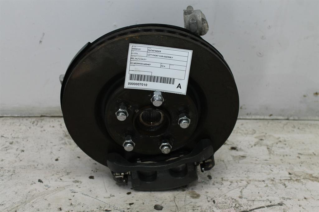 2014 Nissan Pathfinder Left Front Hub Assembly View Auto part Left Front Hub Assembly Nissan Pathfinder 2014
