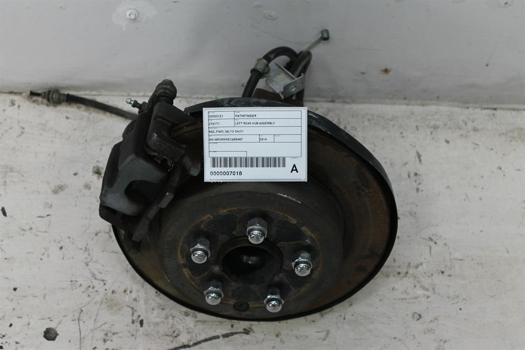 2014 Nissan Pathfinder Left Rear Hub Assembly View Auto part Left Rear Hub Assembly Nissan Pathfinder 2014