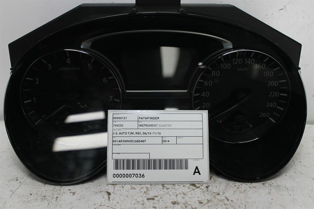2014 Nissan Pathfinder Instrument Cluster View Auto part Instrument Cluster Nissan Pathfinder 2014