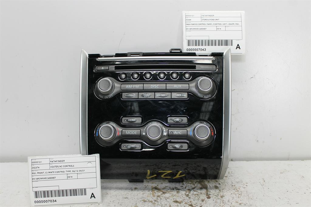 2014 Nissan Pathfinder Heater/Ac Controls View Auto part Heater/Ac Controls Nissan Pathfinder 2014