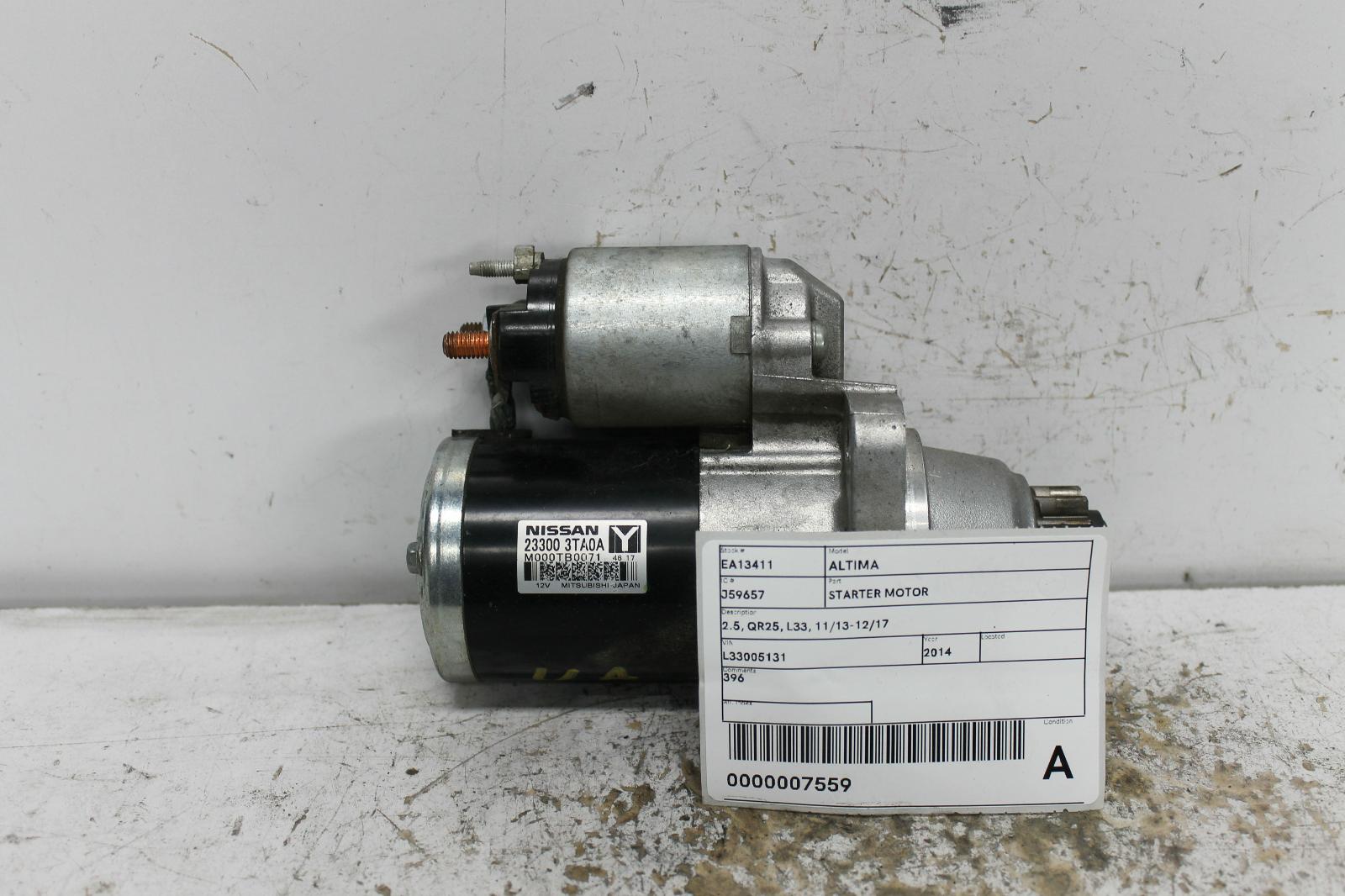 View Auto part Starter Nissan Altima 2014