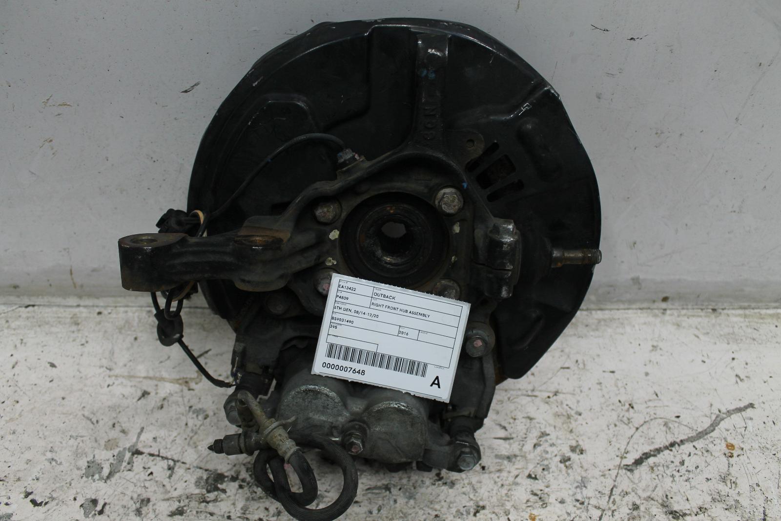 View Auto part Right Front Hub Assembly Subaru Outback 2016