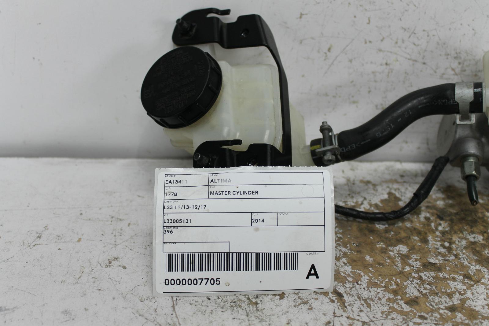 View Auto part Master Cylinder Nissan Altima 2014