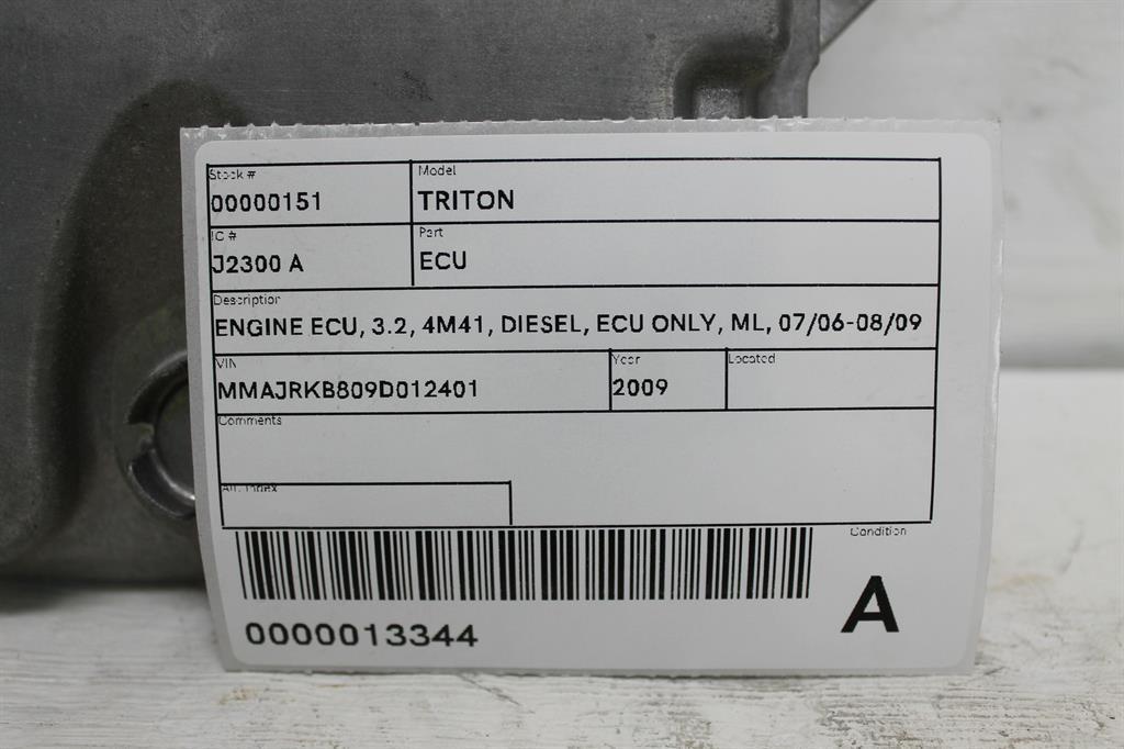 View Auto part Ecu Mitsubishi Triton 2009