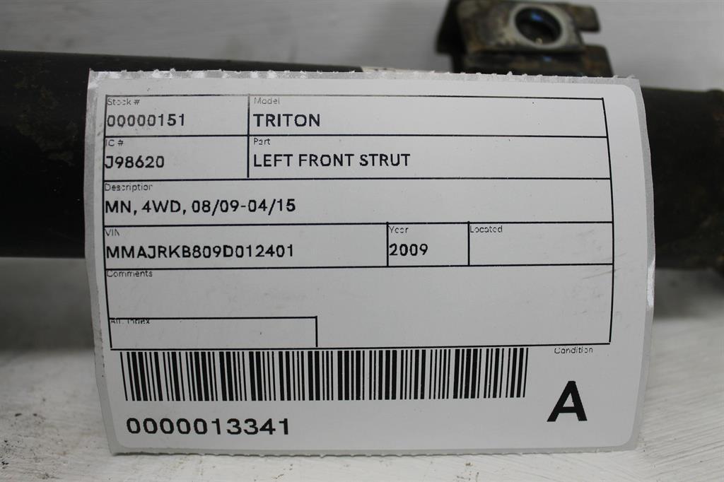 View Auto part Left Front Strut Mitsubishi Triton 2009