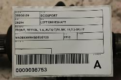 View Auto part Left Driveshaft Ford Ecosport 2013