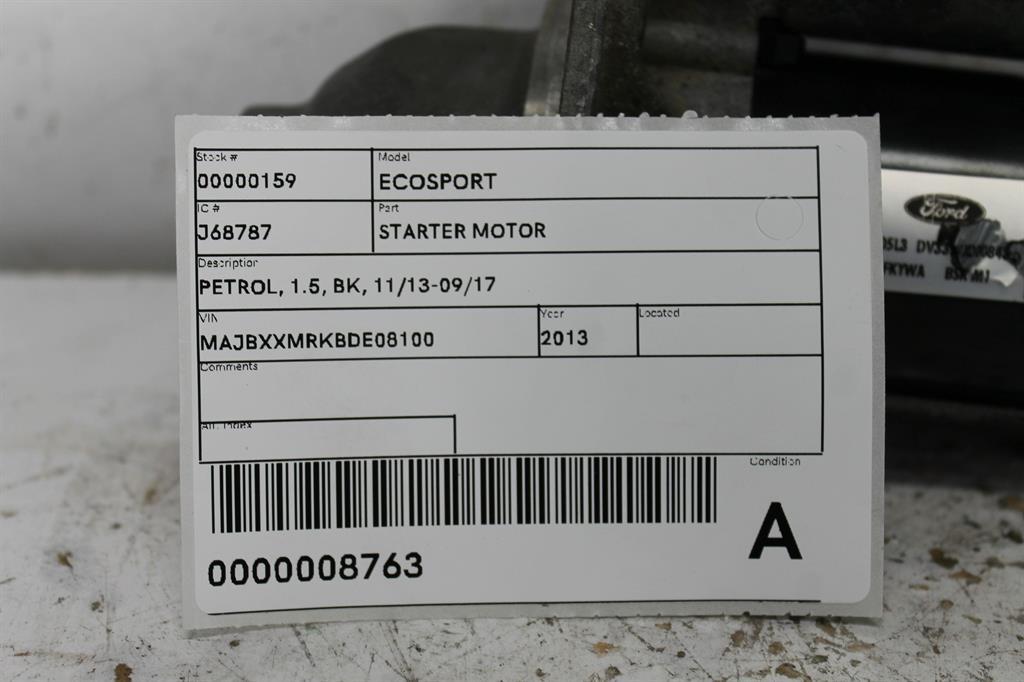 View Auto part Starter Ford Ecosport 2013