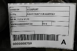 View Auto part Right Front Hub Assembly Ford Ecosport 2013