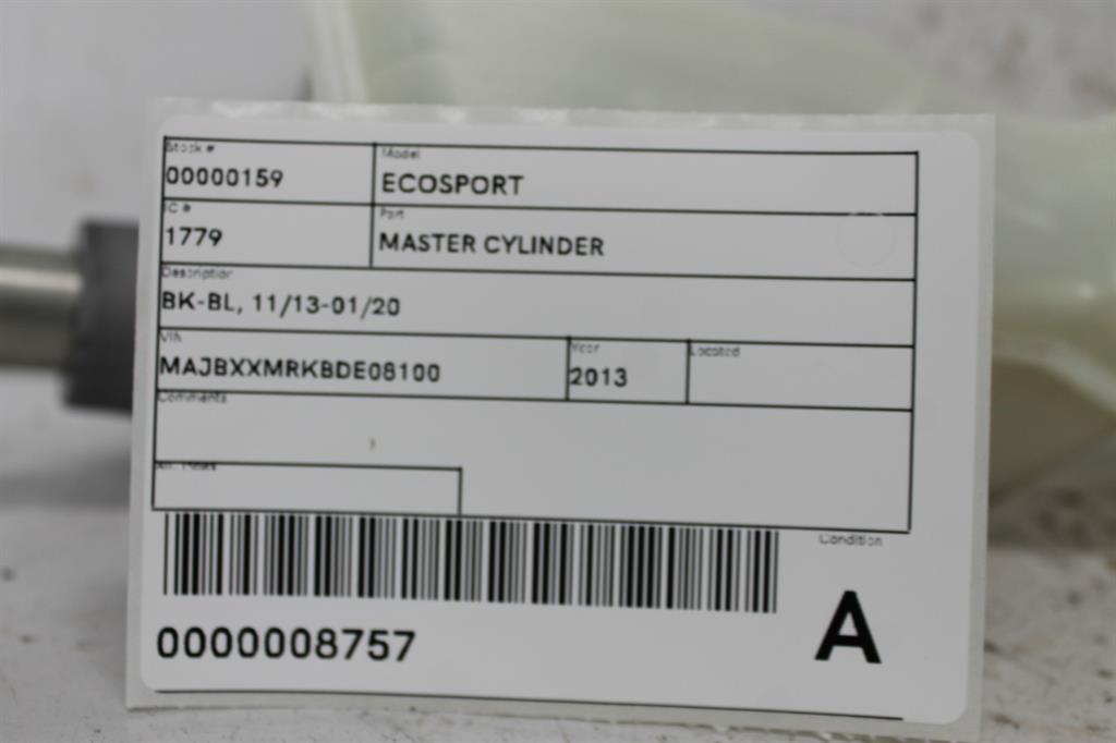 View Auto part Master Cylinder Ford Ecosport 2013