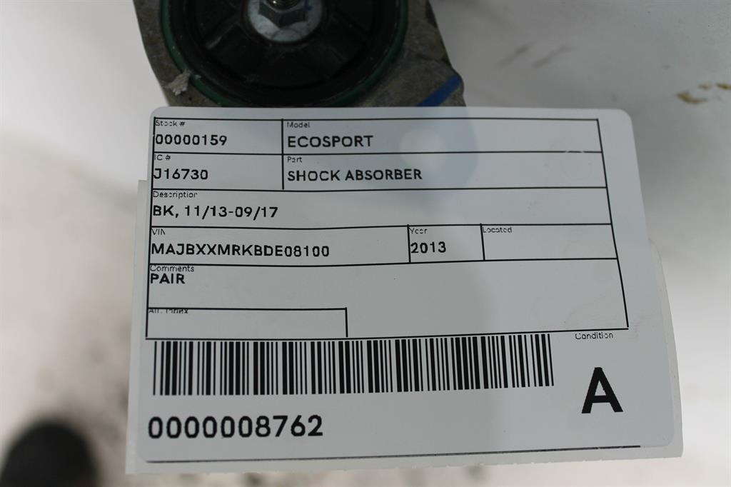 View Auto part Shock Absorber Ford Ecosport 2013