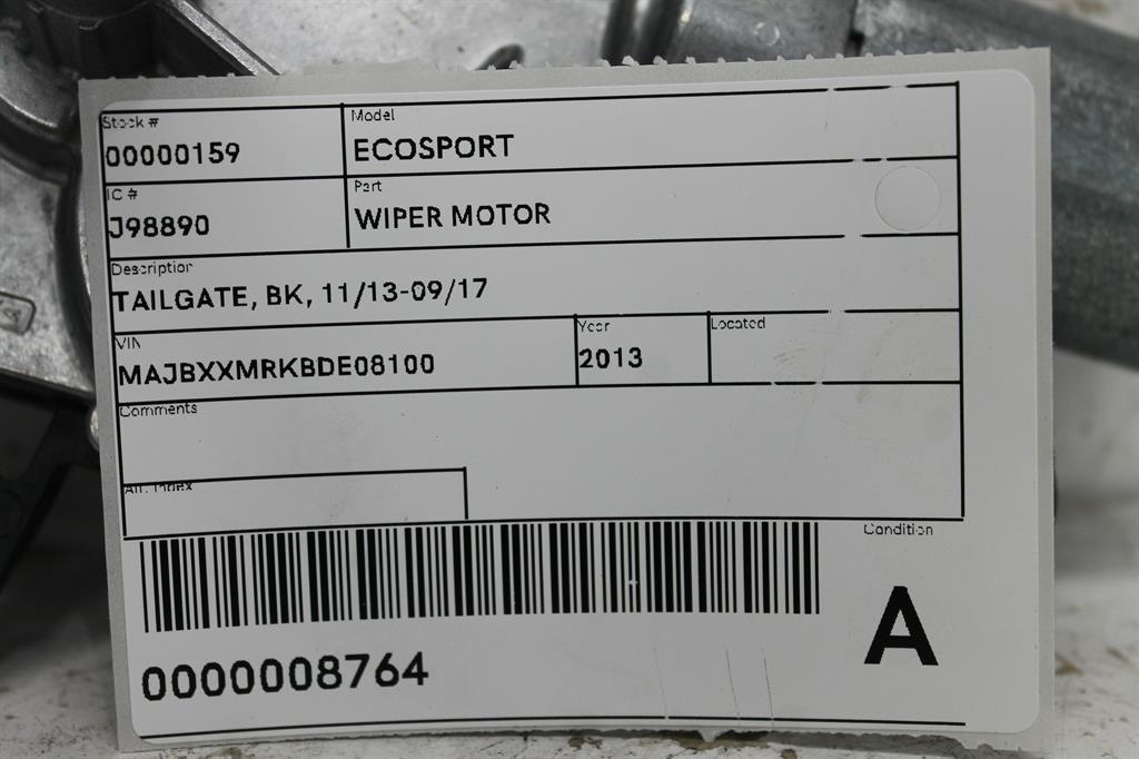 View Auto part Wiper Motor Ford Ecosport 2013