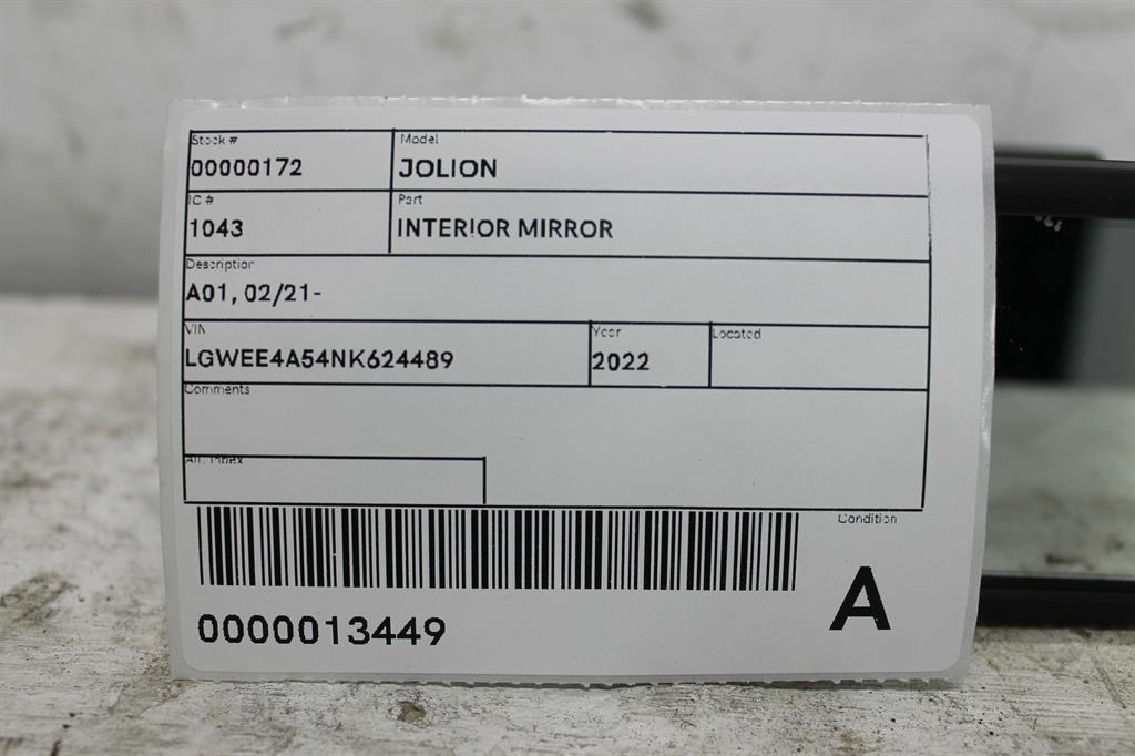 View Auto part Interior Mirror Haval Jolion 2022