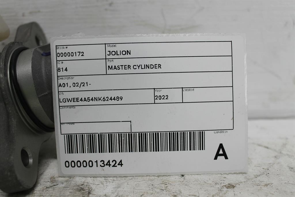 View Auto part Master Cylinder Haval Jolion 2022
