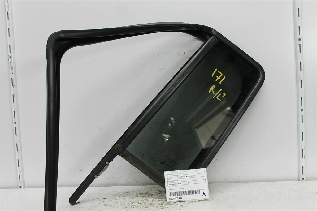 2008 Jeep Patriot Left Rear 1/4 Door Glass View Auto part Left Rear 1/4 Door Glass Jeep Patriot 2008