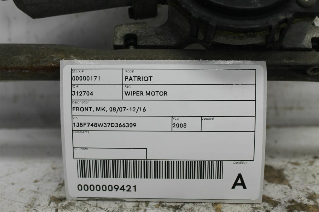 View Auto part Wiper Motor Jeep Patriot 2008