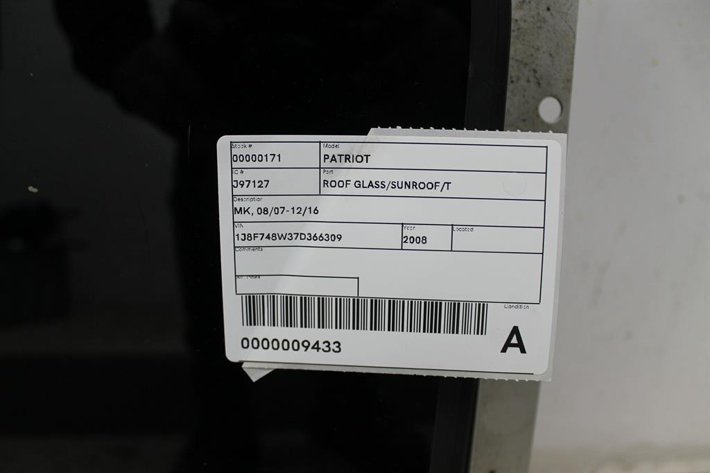 View Auto part Roof Glass/Sunroof/T Jeep Patriot 2008