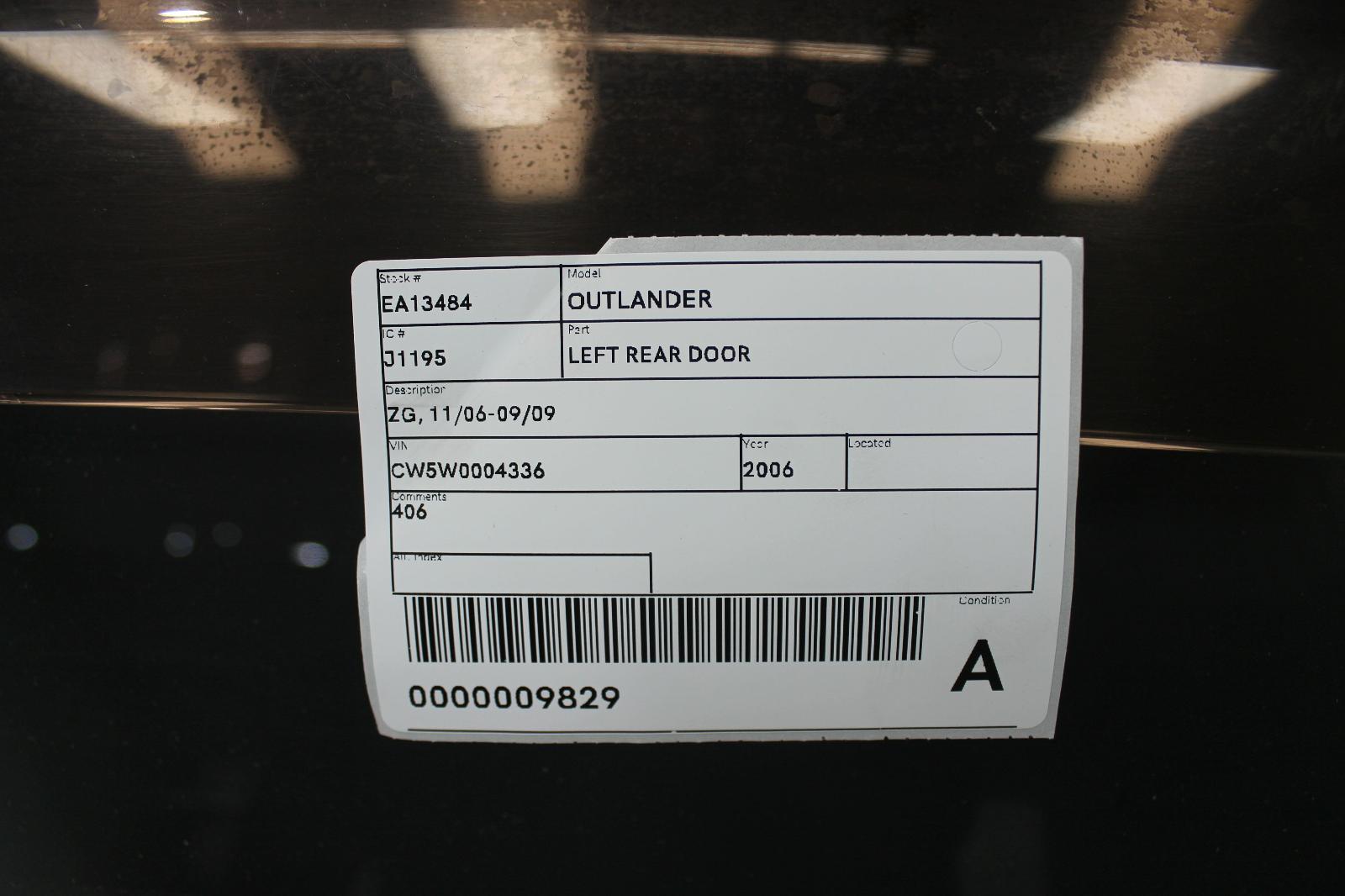 View Auto part Left Rear Door/Sliding Mitsubishi Outlander 2006
