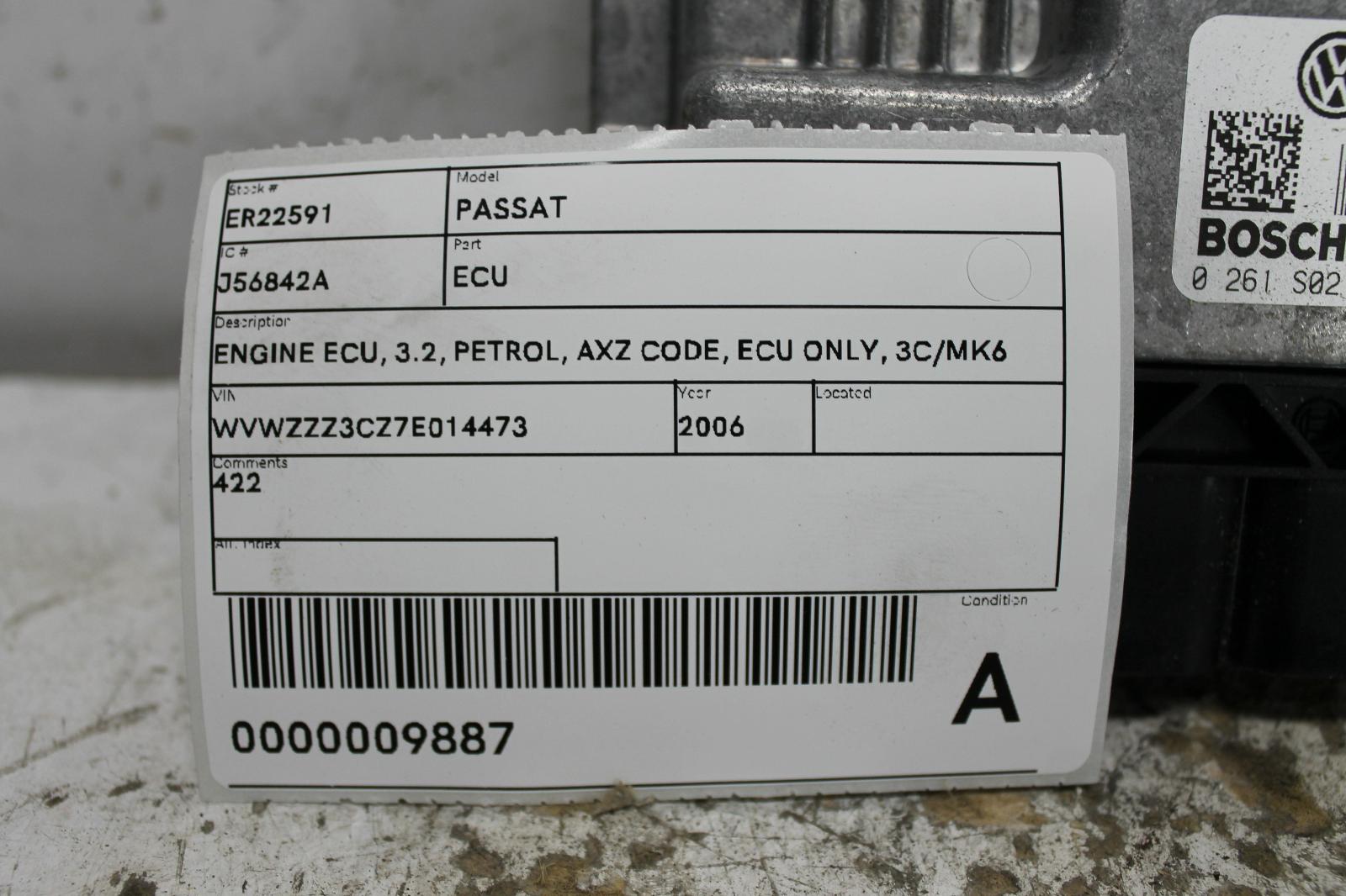 2006 Volkswagen Passat Ecu View Auto part Ecu Volkswagen Passat 2006