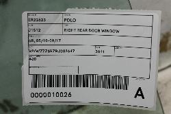 View Auto part Right Rear Door Window Volkswagen Polo 2011