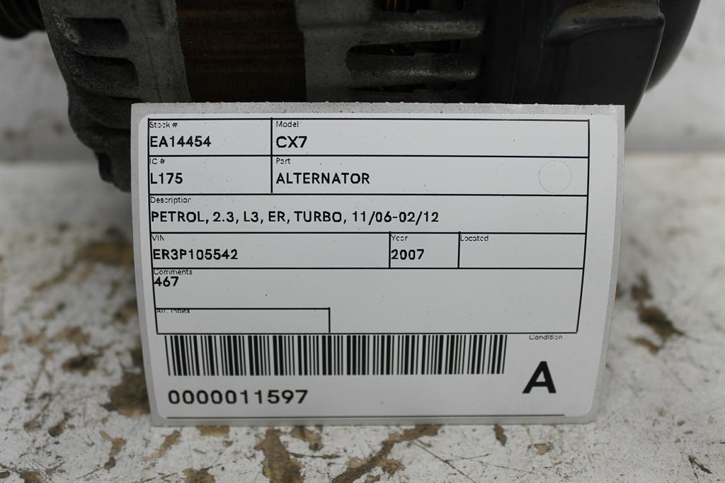 View Auto part Alternator Mazda Cx7 2007