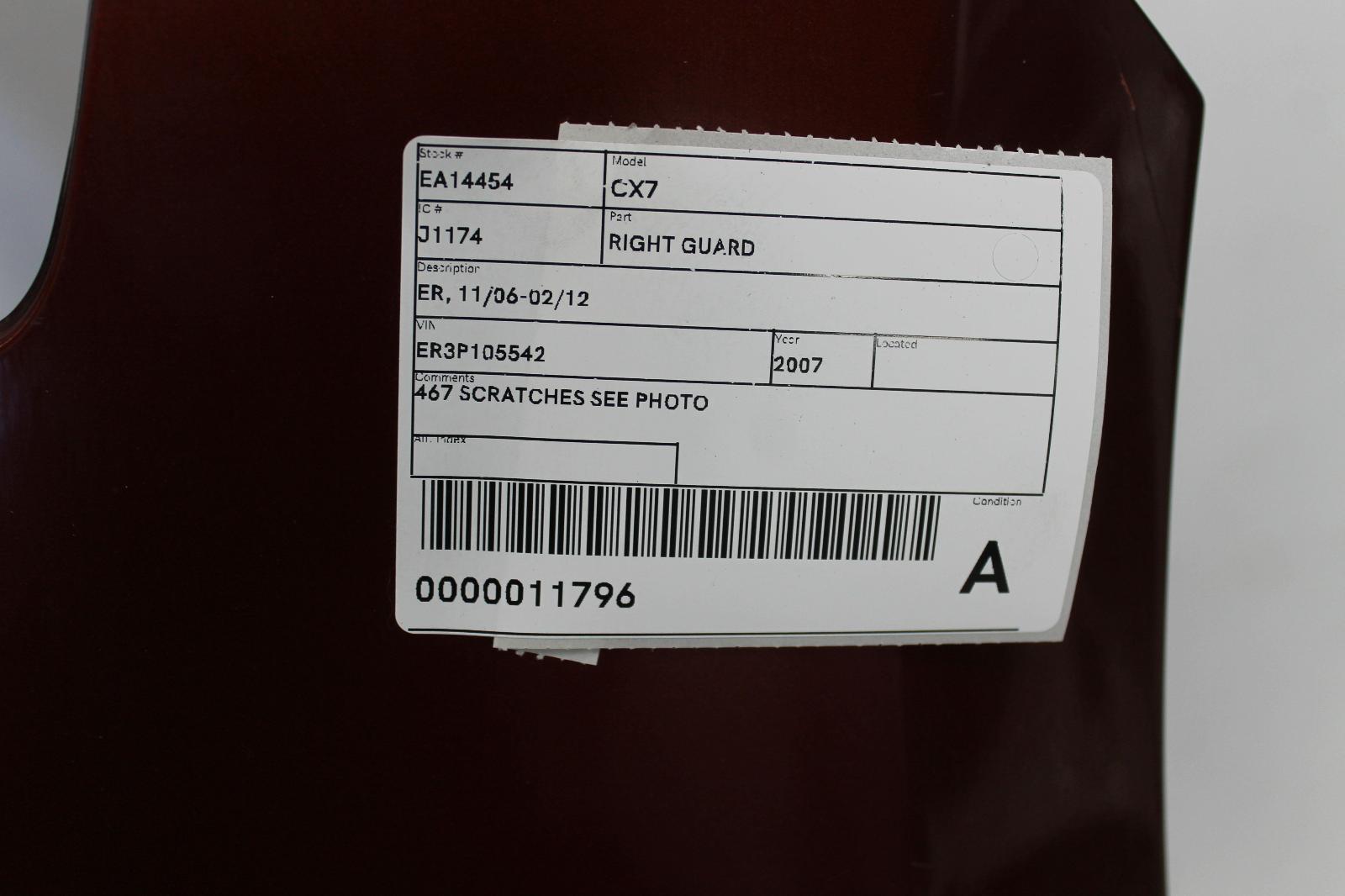 View Auto part Right Guard Mazda Cx7 2007