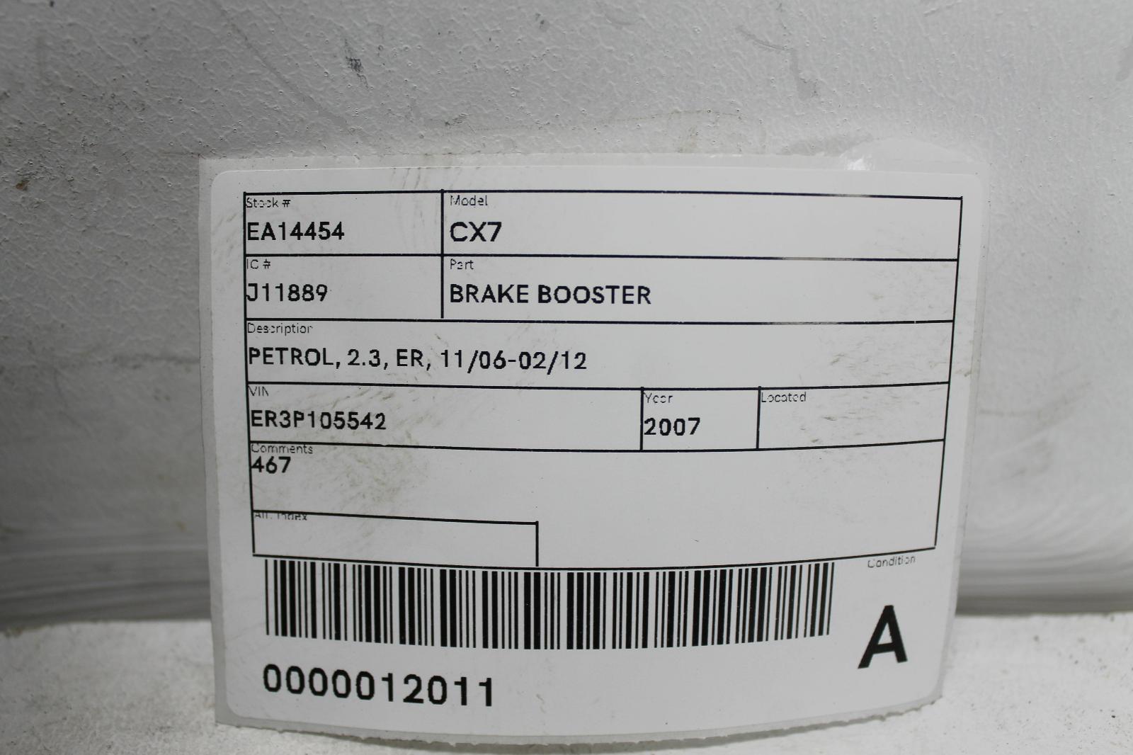 View Auto part Brake Booster Mazda Cx7 2007