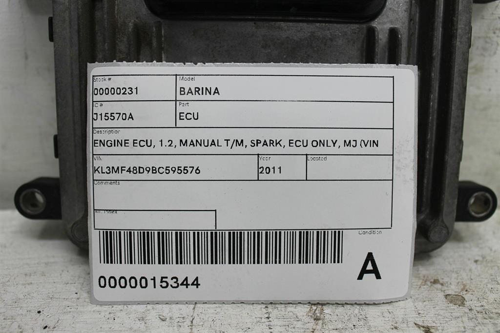 2011 Holden Barina Ecu View Auto part Ecu Holden Barina 2011