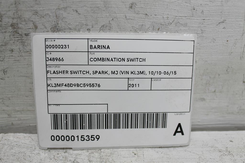 View Auto part Combination Switch Holden Barina 2011