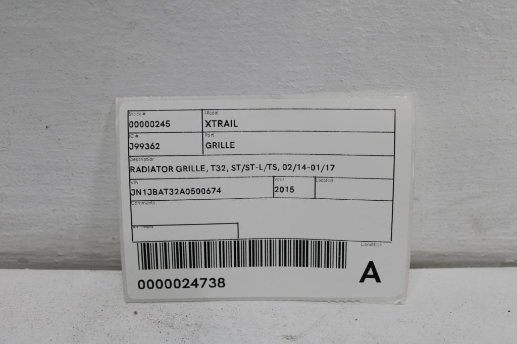 View Auto part Grille Nissan Xtrail 2015