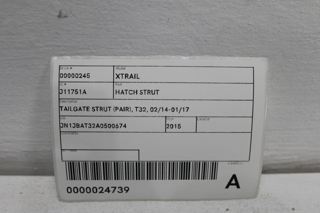 View Auto part Hatch Strut Nissan Xtrail 2015