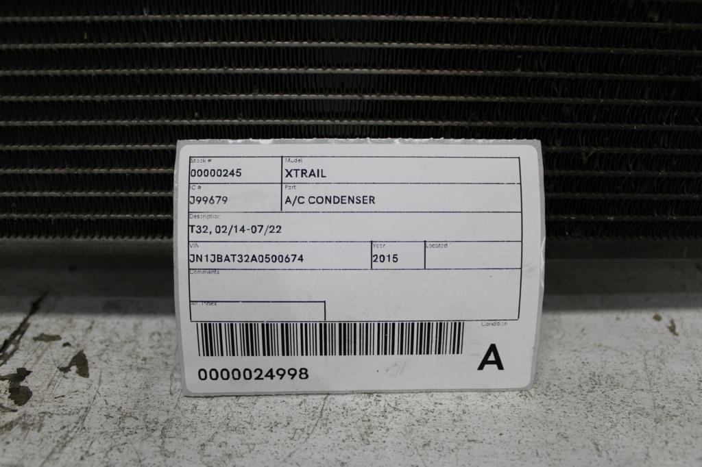 View Auto part A/C Condenser Nissan Xtrail 2015