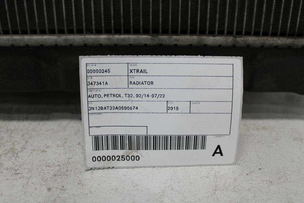 View Auto part Radiator Nissan Xtrail 2015