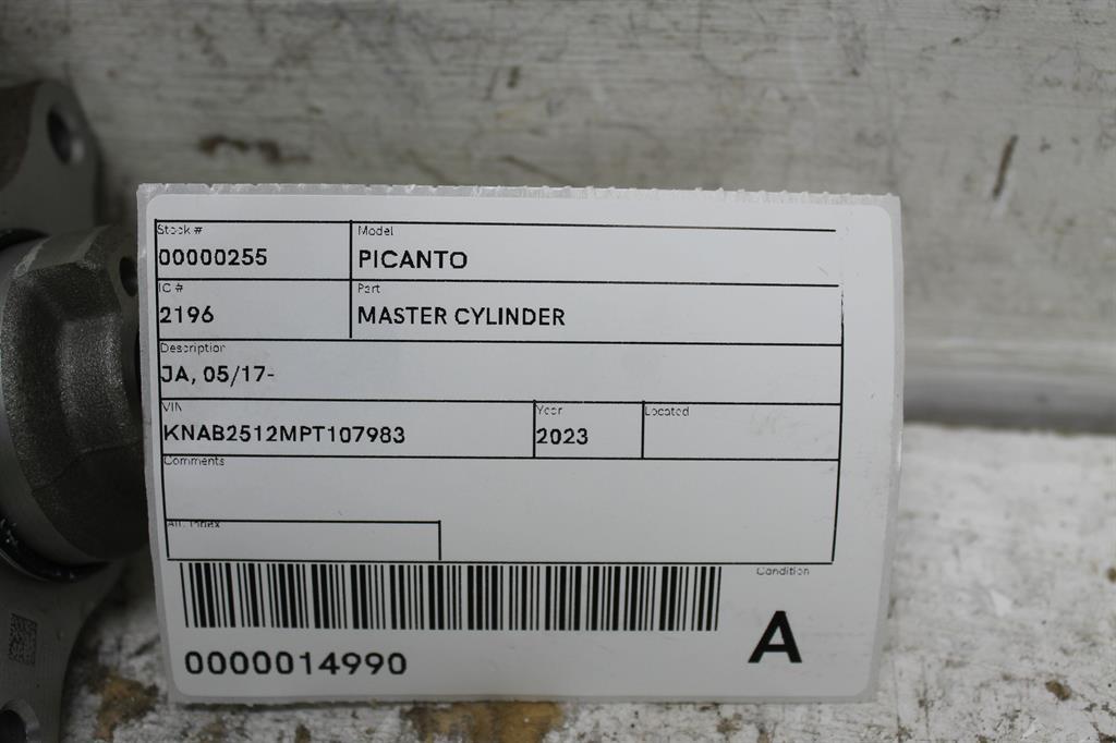 View Auto part Master Cylinder Kia Picanto 2023
