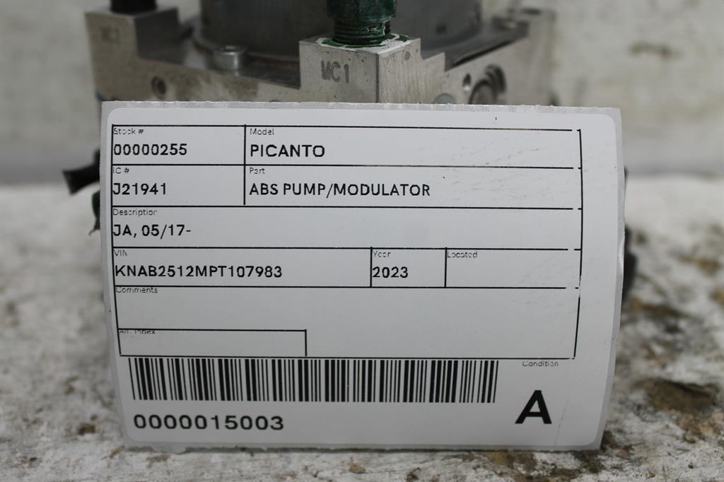 View Auto part Abs Pump/Modulator Kia Picanto 2023