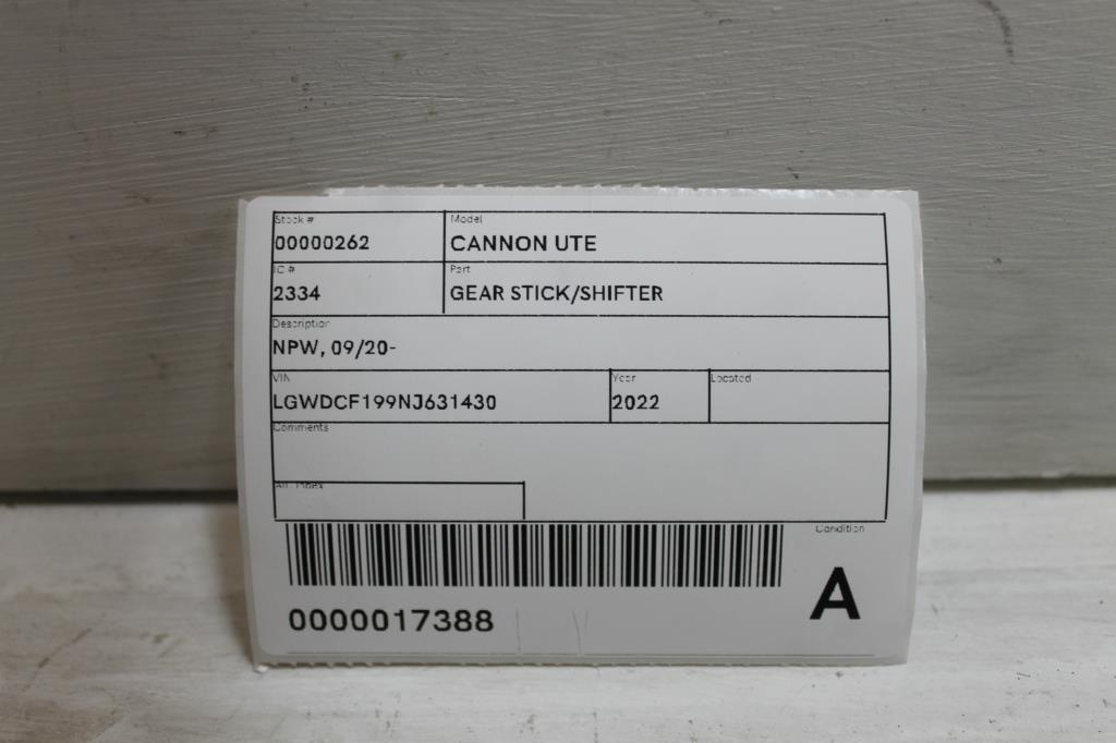 View Auto part Gear Stick/Shifter Great Wall Cannon Ute 2022