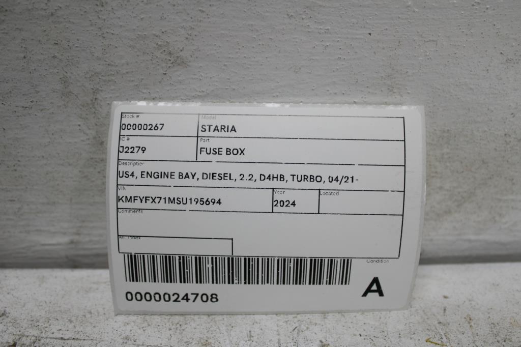 View Auto part Fuse Box Hyundai Staria 2024