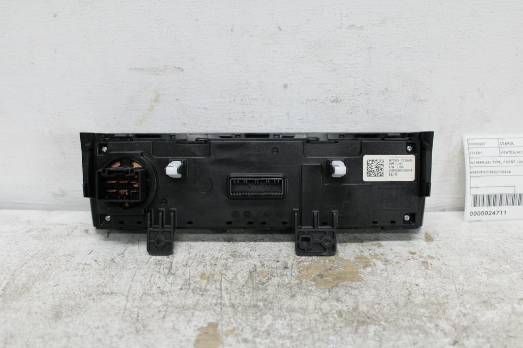 2024 Hyundai Staria Heater/Ac Controls View Auto part Heater/Ac Controls Hyundai Staria 2024