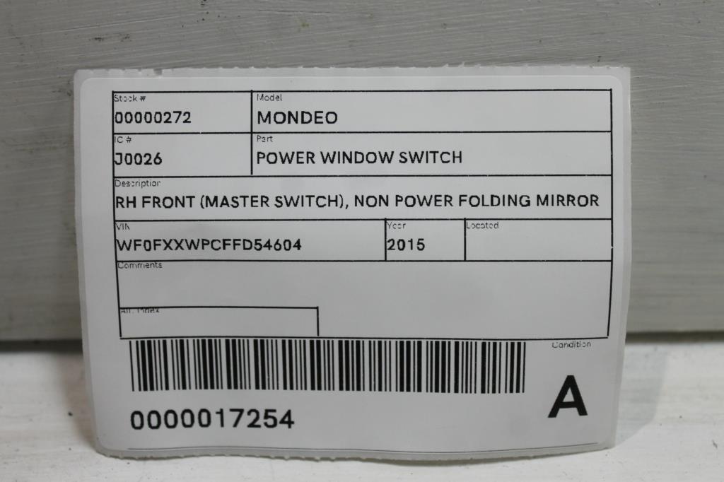 2015 Ford Mondeo Pwr Dr Wind Switch View Auto part Pwr Dr Wind Switch Ford Mondeo 2015