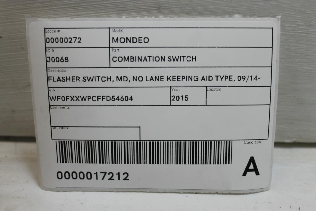 2015 Ford Mondeo Combination Switch View Auto part Combination Switch Ford Mondeo 2015