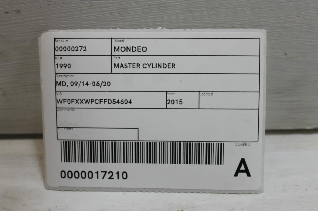 2015 Ford Mondeo Master Cylinder View Auto part Master Cylinder Ford Mondeo 2015