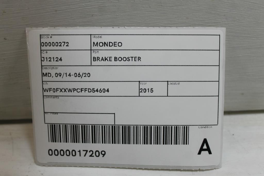 View Auto part Brake Booster Ford Mondeo 2015