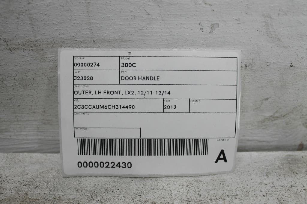 View Auto part Door Handle Chrysler 300c 2012