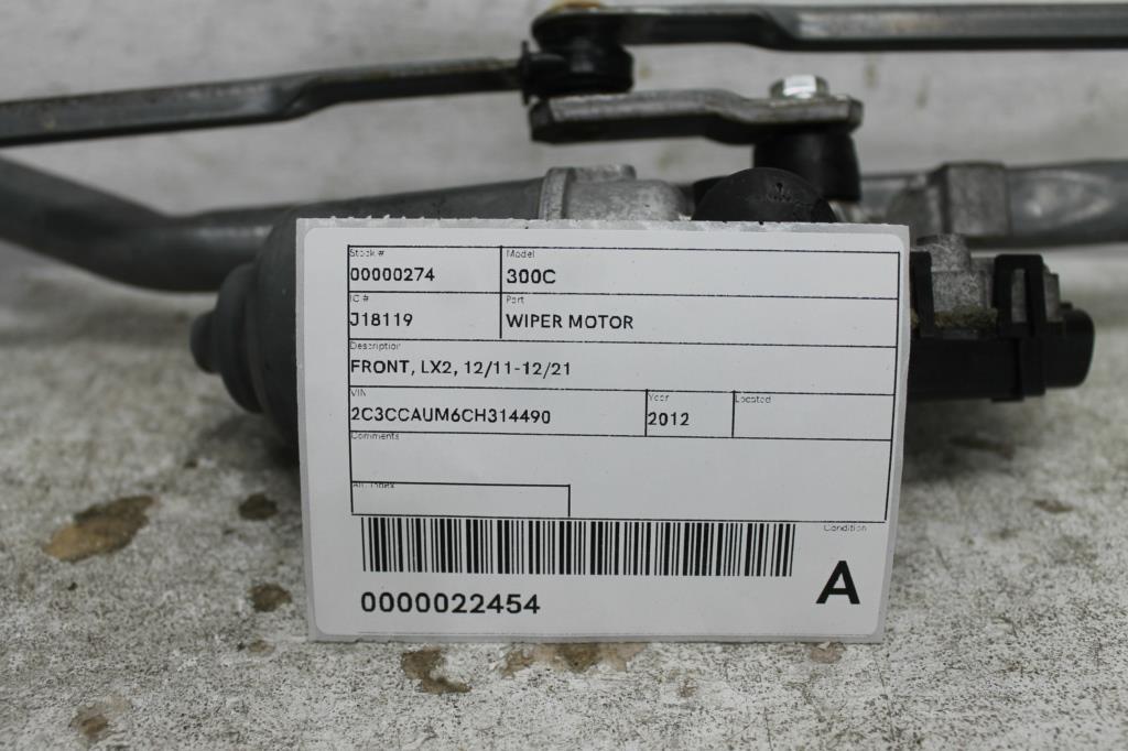 View Auto part Wiper Motor Chrysler 300c 2012