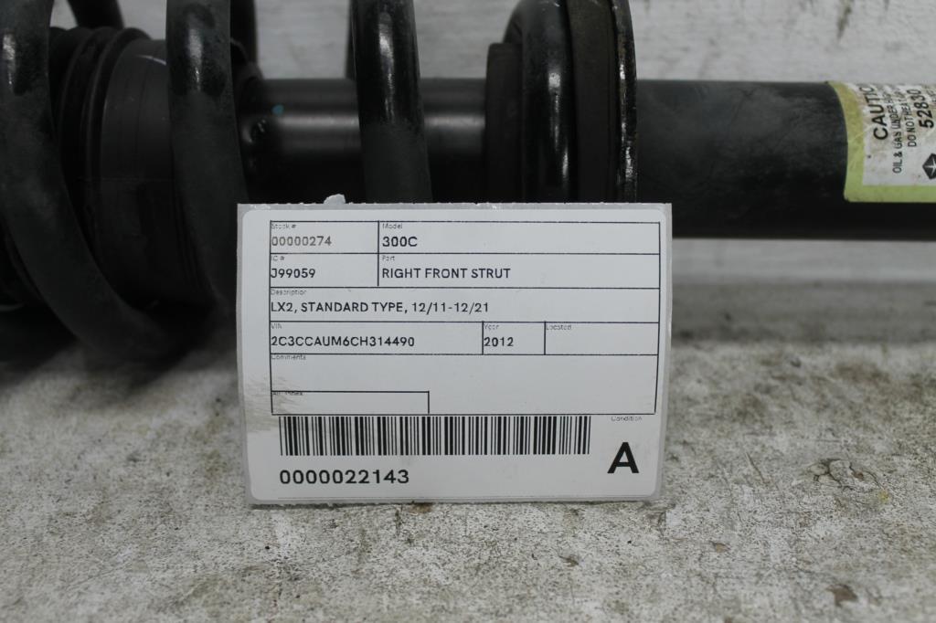 View Auto part Right Front Strut Chrysler 300c 2012