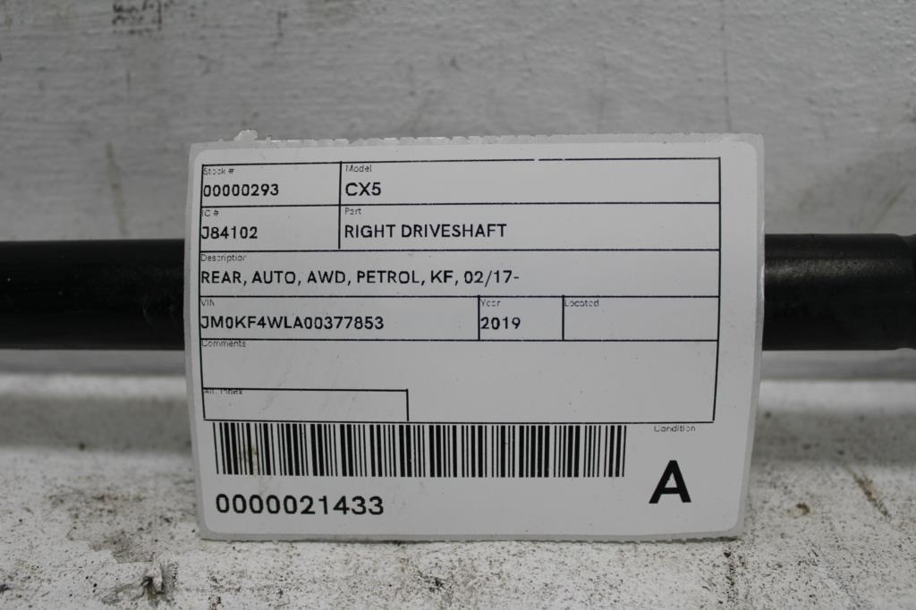 View Auto part Right Driveshaft Mazda Cx5 2019