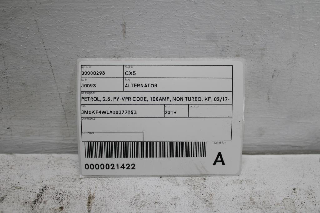 View Auto part Alternator Mazda Cx5 2019