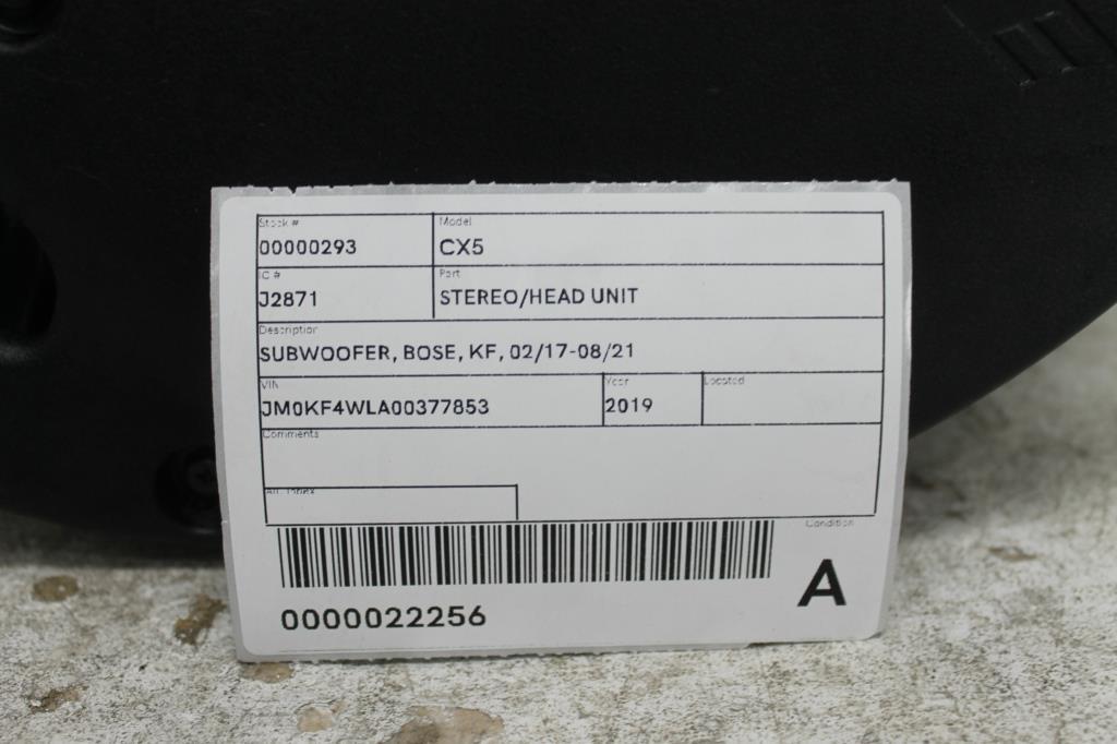 View Auto part Radio/Cd/Dvd/Sat/Tv Mazda Cx5 2019