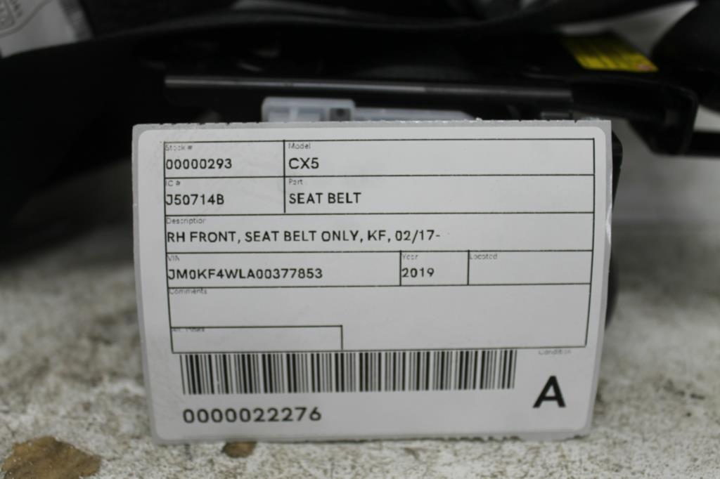 View Auto part Seatbelt/Stalk Mazda Cx5 2019