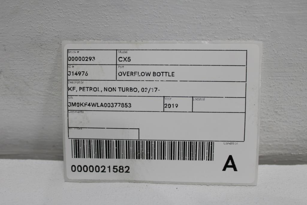 View Auto part Overflow Bottle Mazda Cx5 2019
