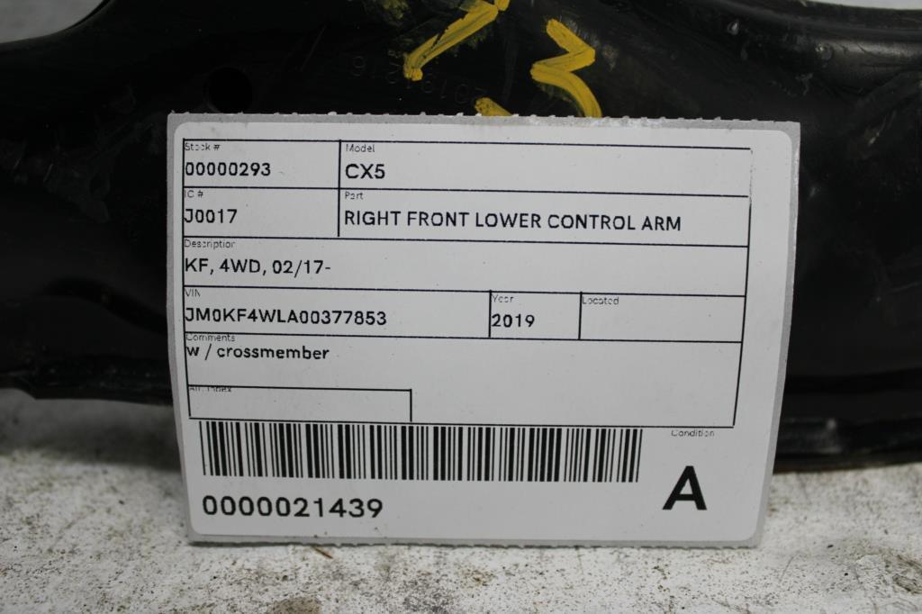 View Auto part Right Front Lower Control Arm Mazda Cx5 2019